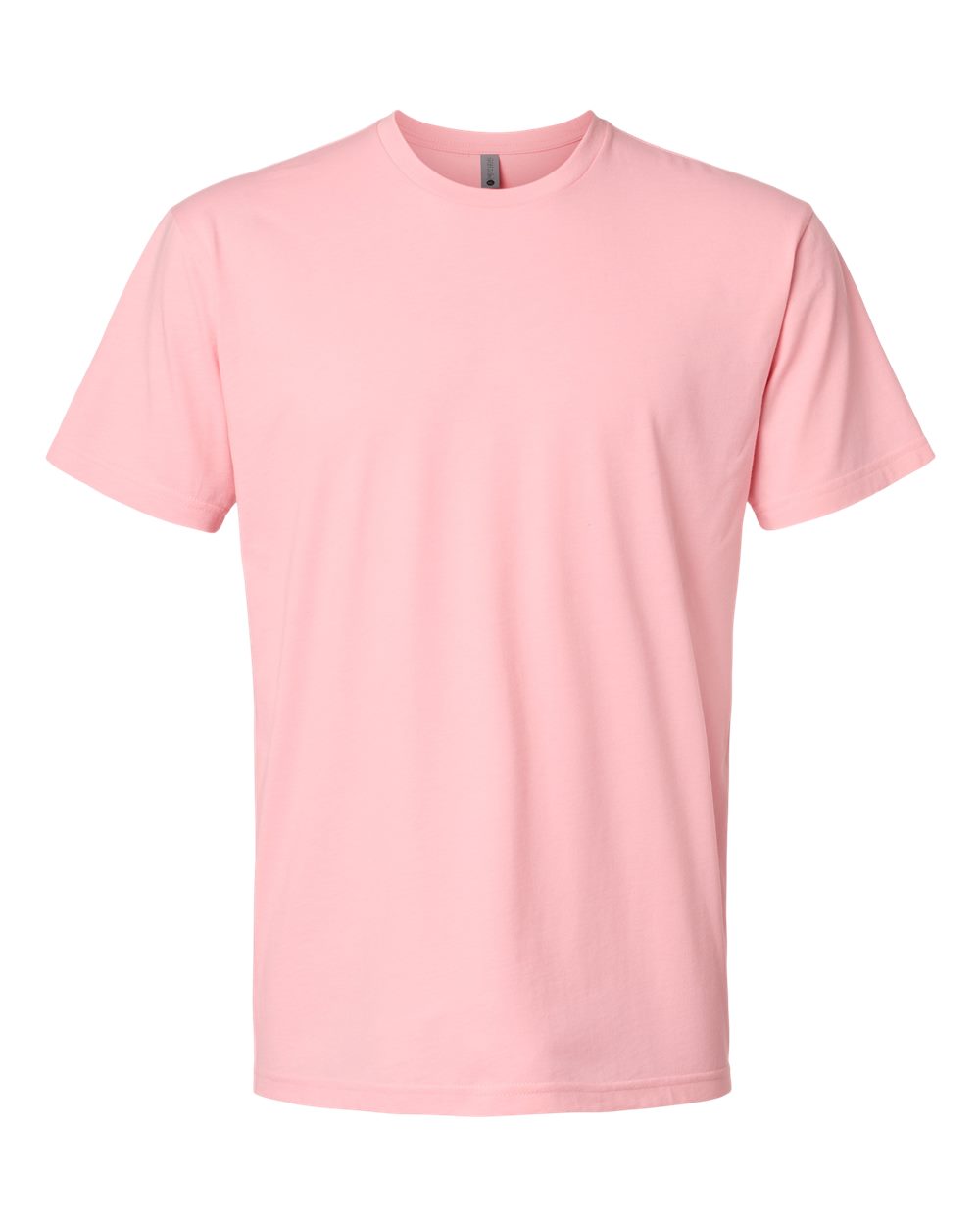 Unisex Cotton Blend Tee — Heather Light Pink