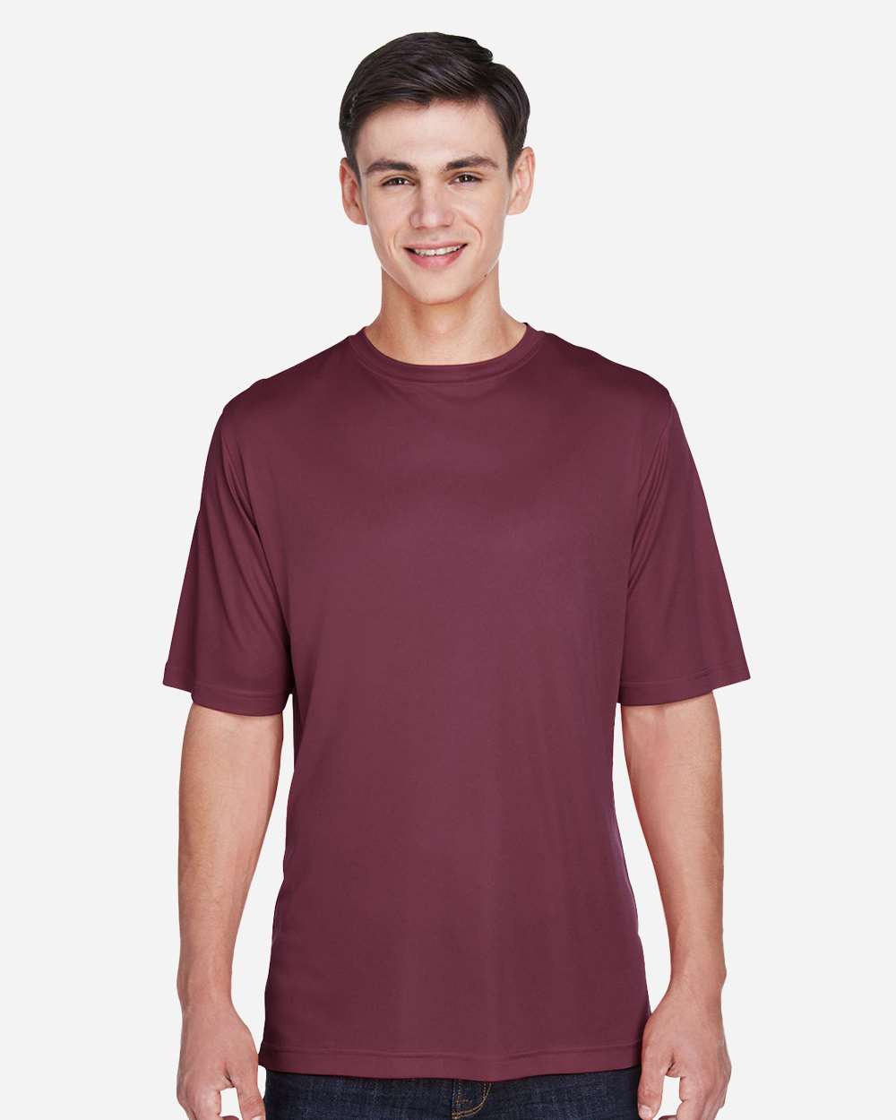 Men's Moisture-Wicking T-Shirt — Sport Dark Maroon