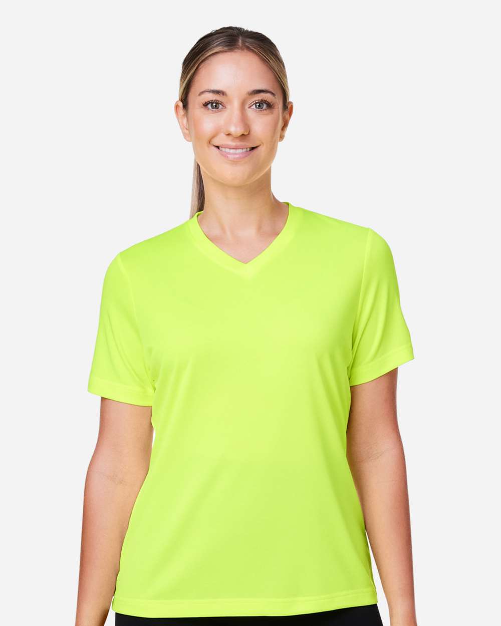 Women's Mesh T-Shirt — Safety Yellow