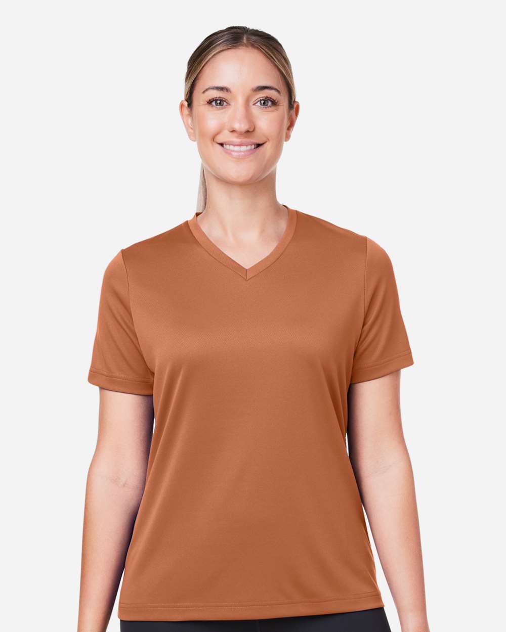 Women's Mesh T-Shirt — Sport Burnt Orange