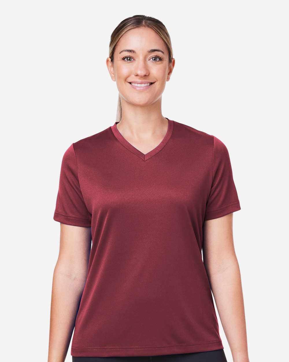 Women's Mesh T-Shirt — Sport Maroon