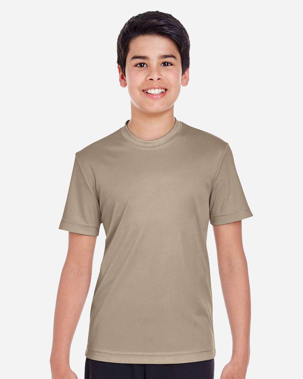 Youth Moisture-Wicking T-Shirt — Desert Khaki