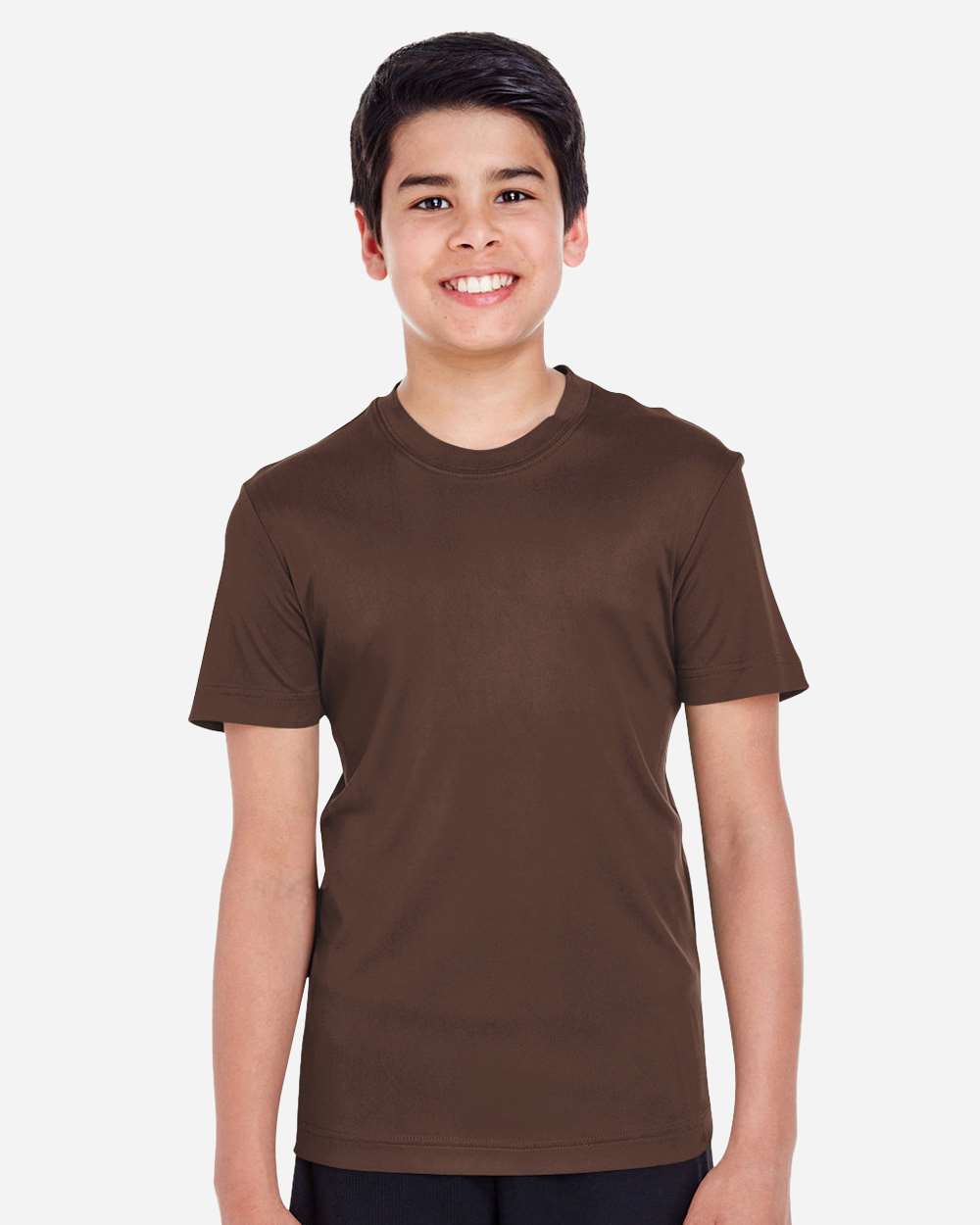 Youth Moisture-Wicking T-Shirt — Sport Dark Brown