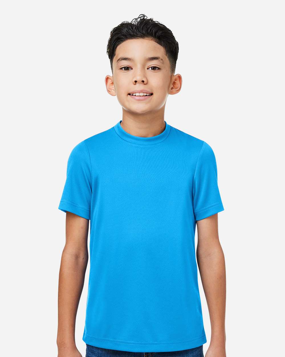 Youth Mesh T-Shirt — Electric Blue