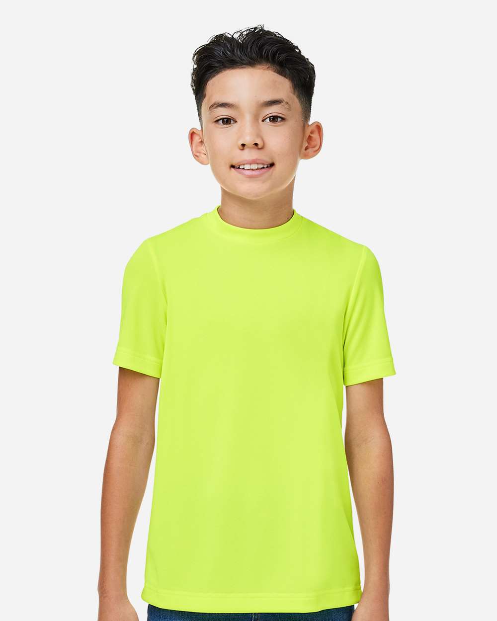 Youth Mesh T-Shirt — Safety Yellow