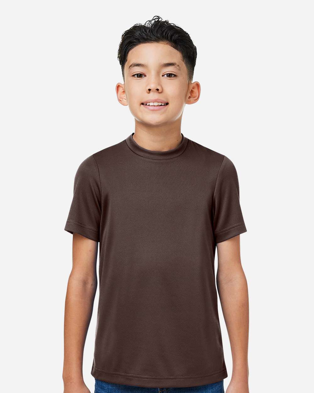 Youth Mesh T-Shirt — Sport Dark Brown