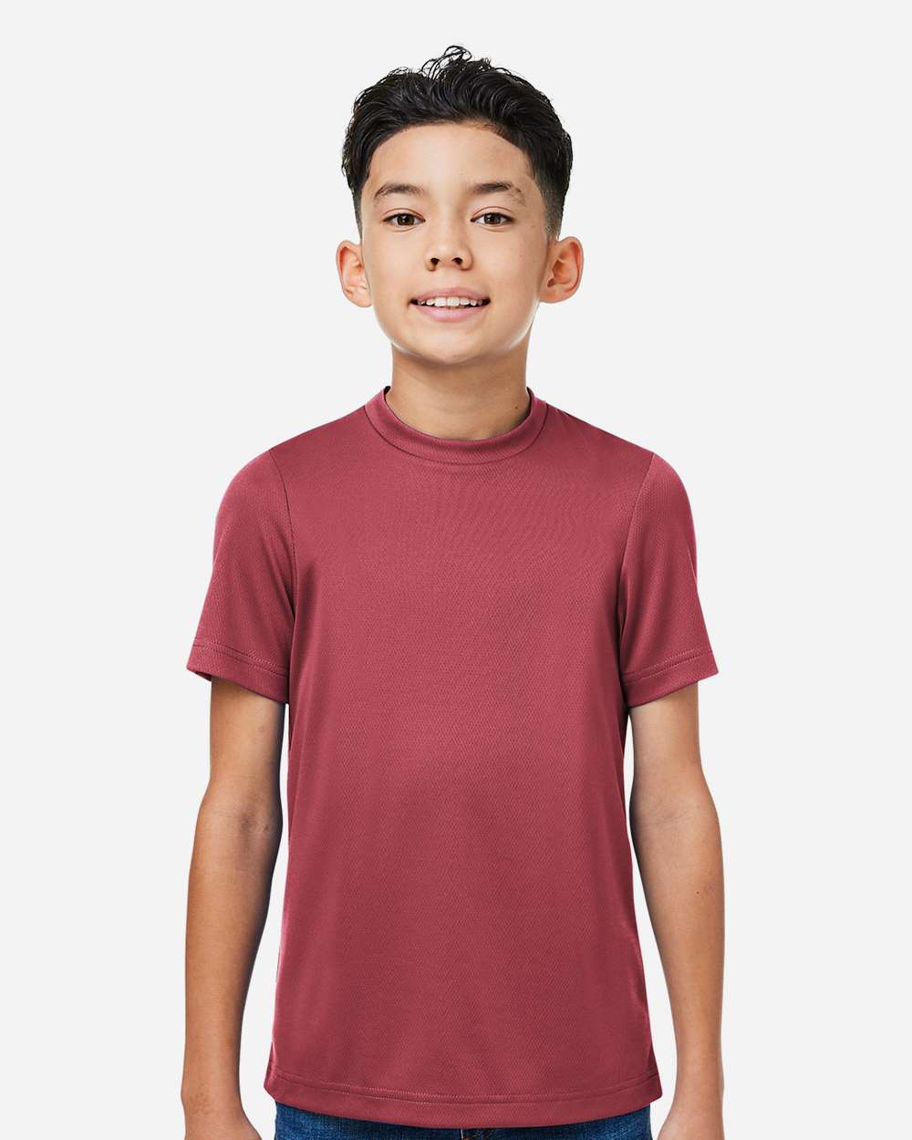 Youth Mesh T-Shirt — Sport Maroon
