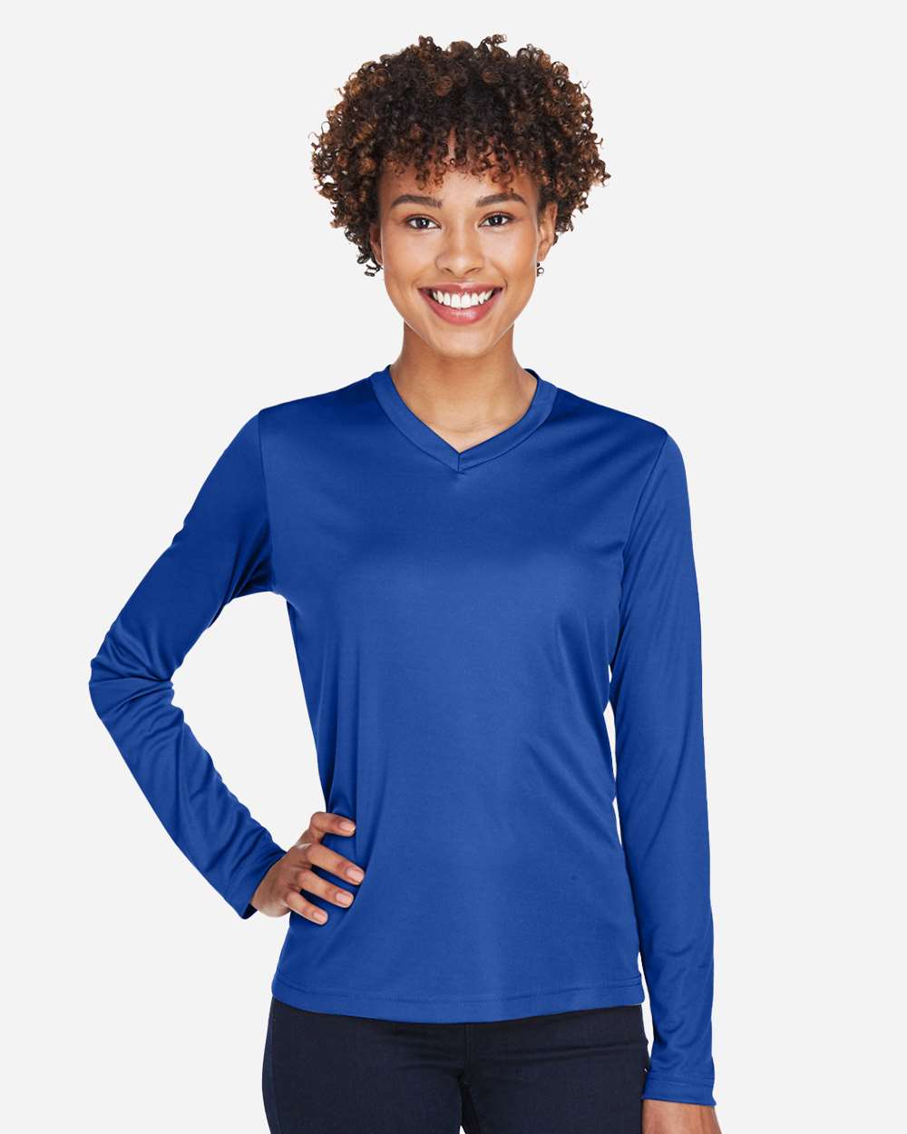 Women's Moisture-Wicking Long Sleeve T-Shirt — Sport Royal