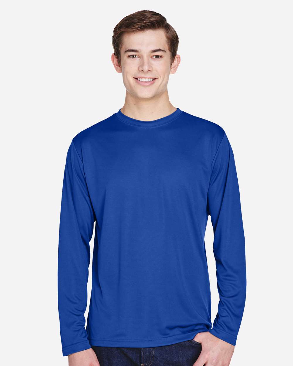 Men's Moisture-Wicking Long Sleeve T-Shirt — Sport Royal