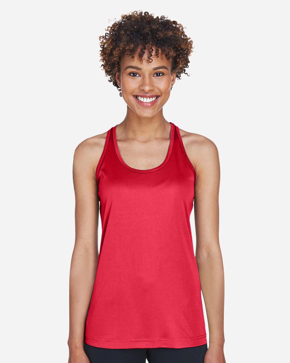 Women's Moisture-Wicking Racerback Tank — Sport Red