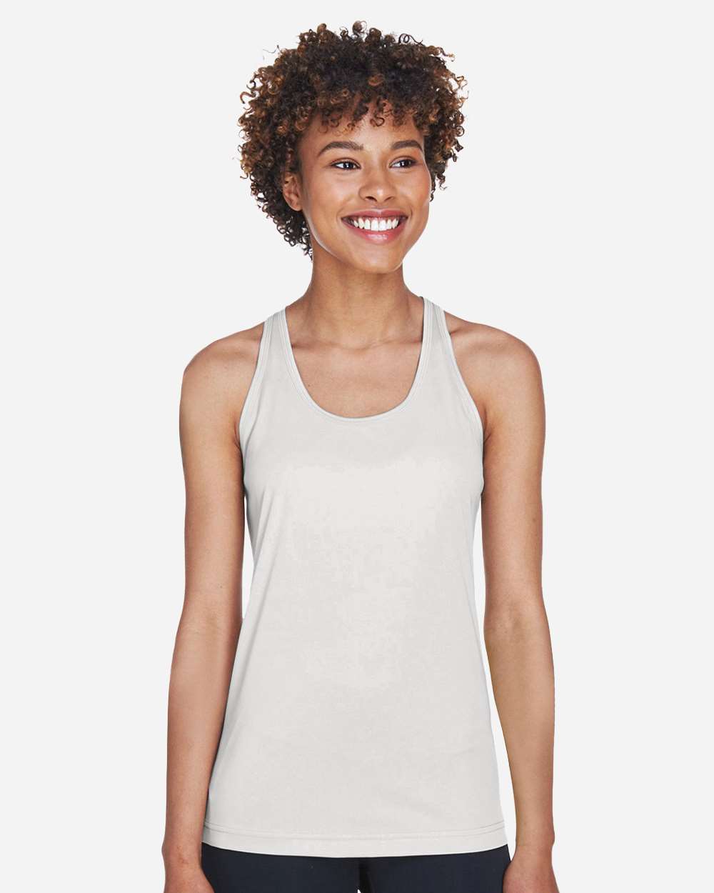 Women's Moisture-Wicking Racerback Tank — Sport Silver