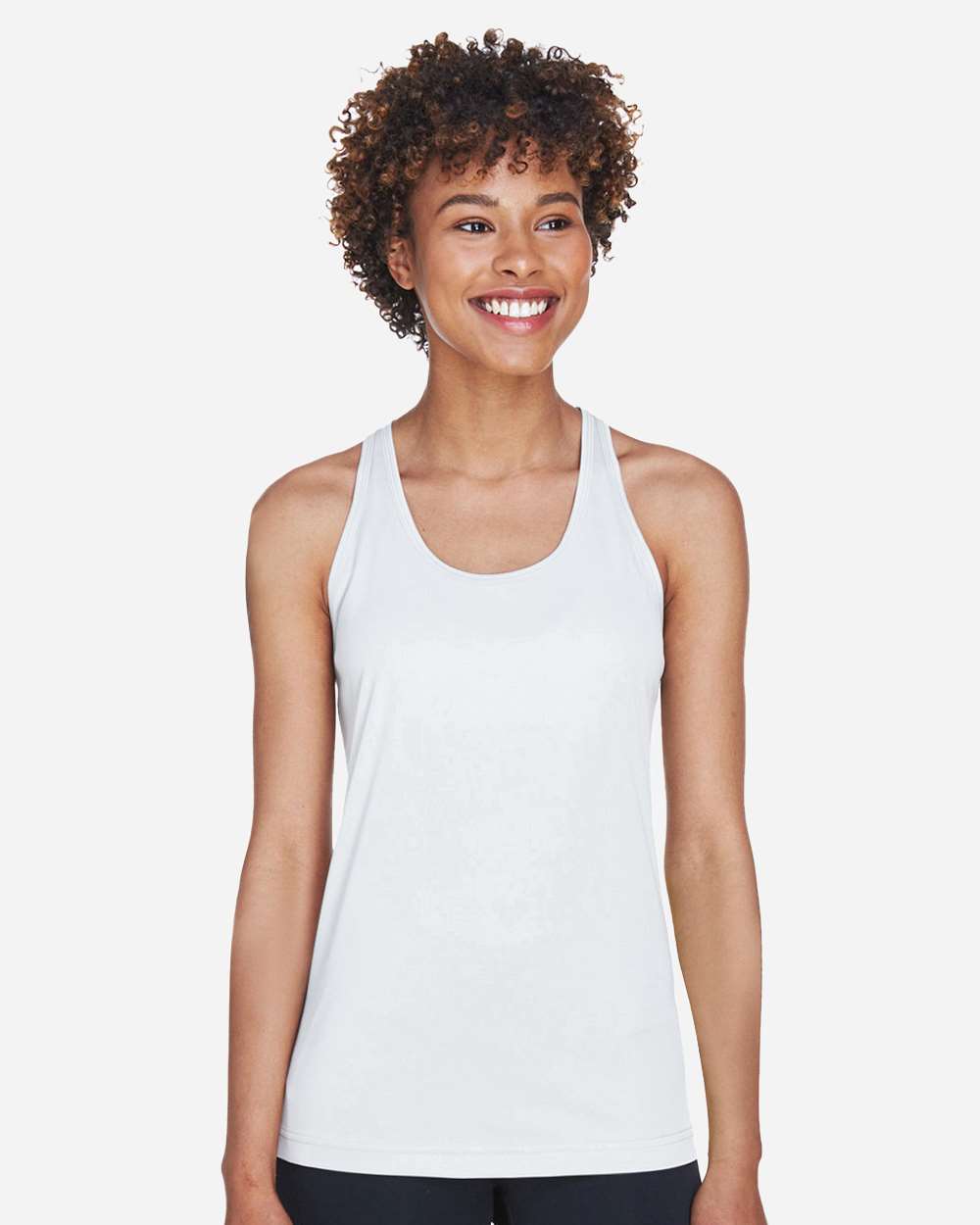 Women's Moisture-Wicking Racerback Tank — White