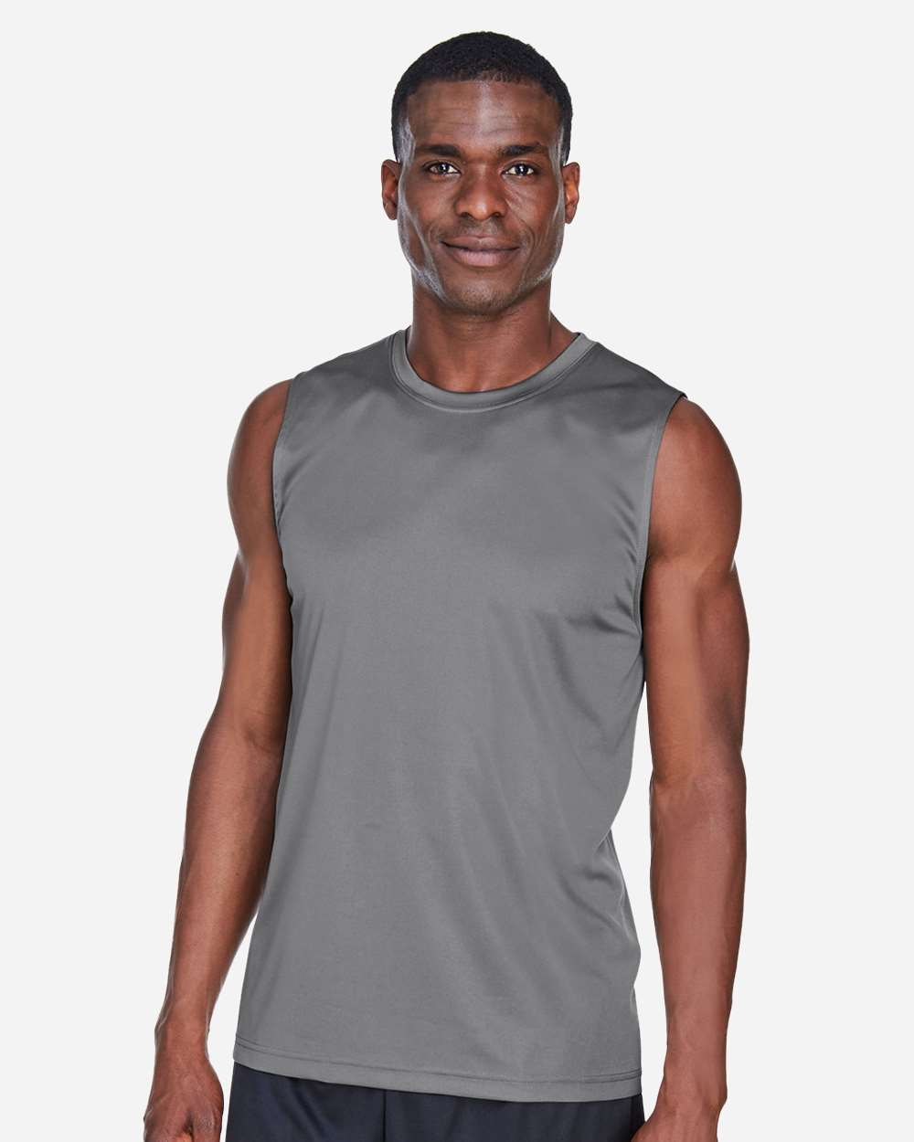 Men's Moisture-Wicking Muscle Tee — Sport Graphite