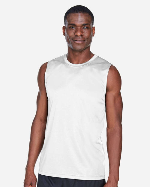 Men's Moisture-Wicking Muscle Tee — White