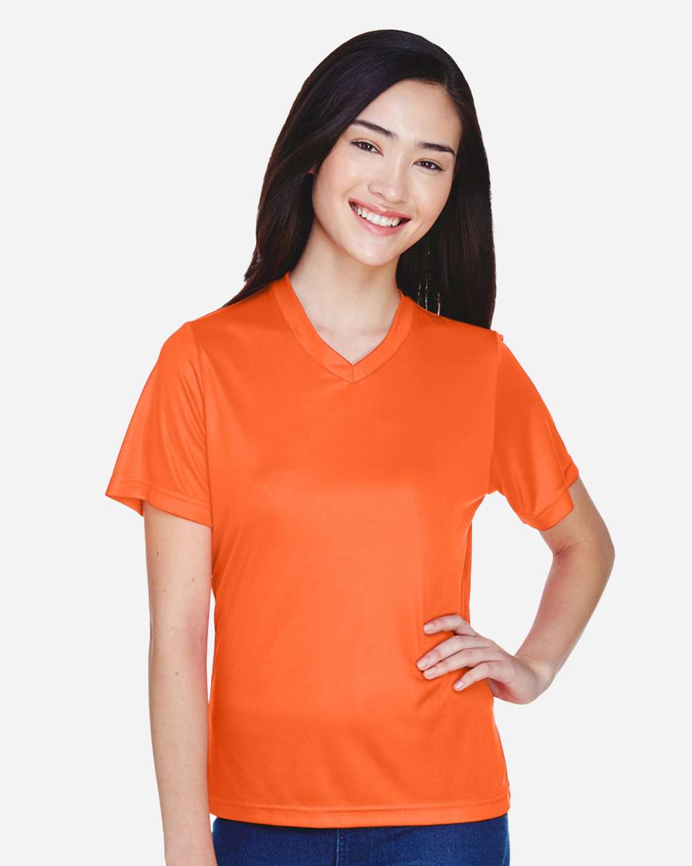 Women's Moisture-Wicking T-Shirt — Sport Orange