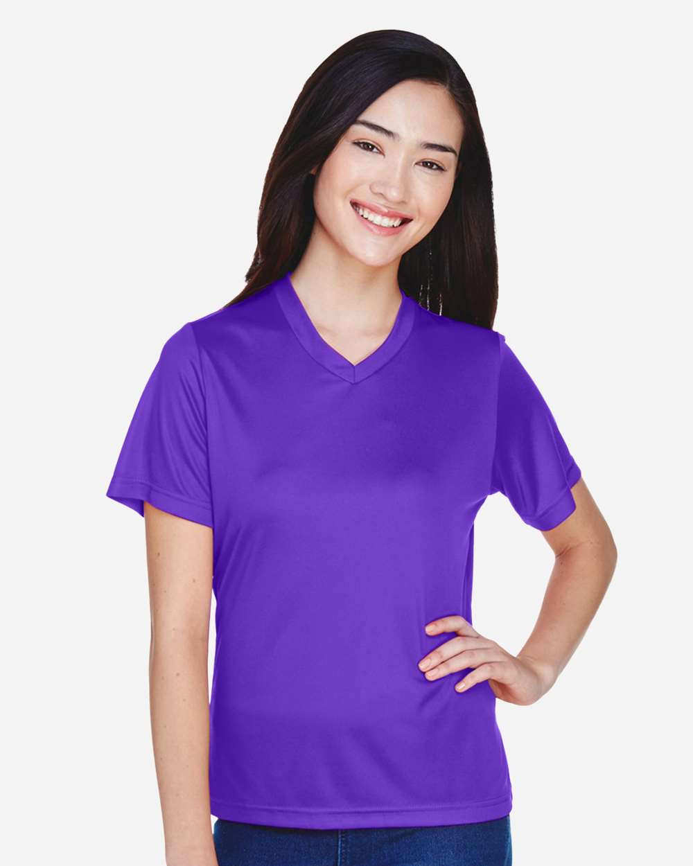 Women's Moisture-Wicking T-Shirt — Sport Purple