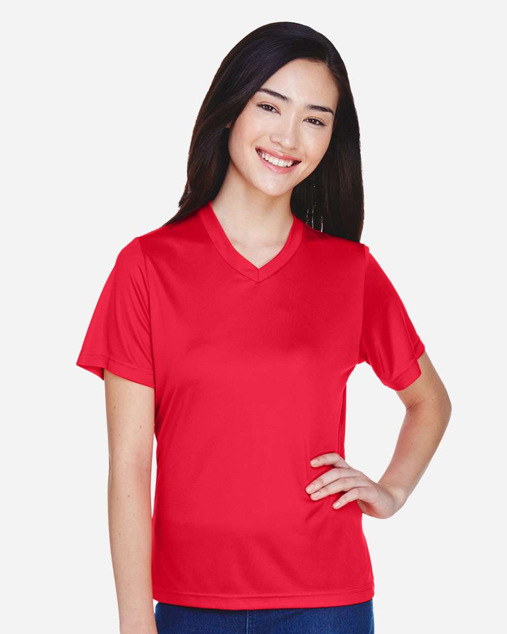 Women's Moisture-Wicking T-Shirt — Sport Red