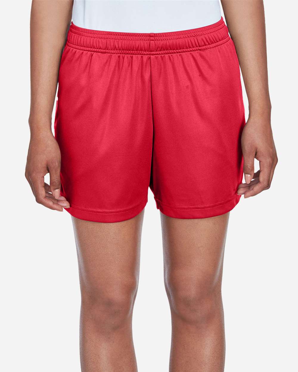 Women's Moisture-Wicking Shorts — Sport Red