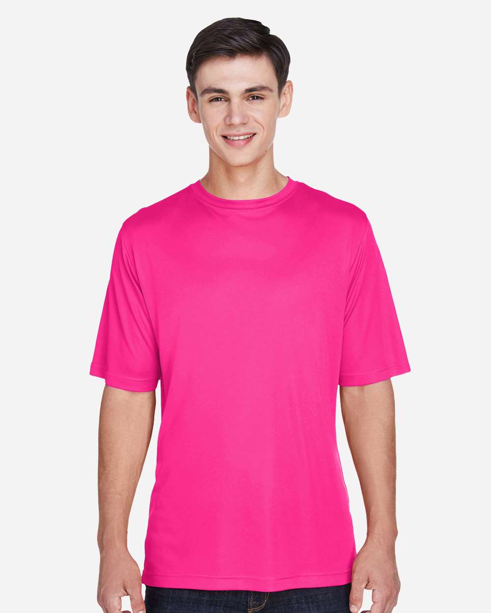 Men's Moisture-Wicking T-Shirt — Bright Magenta