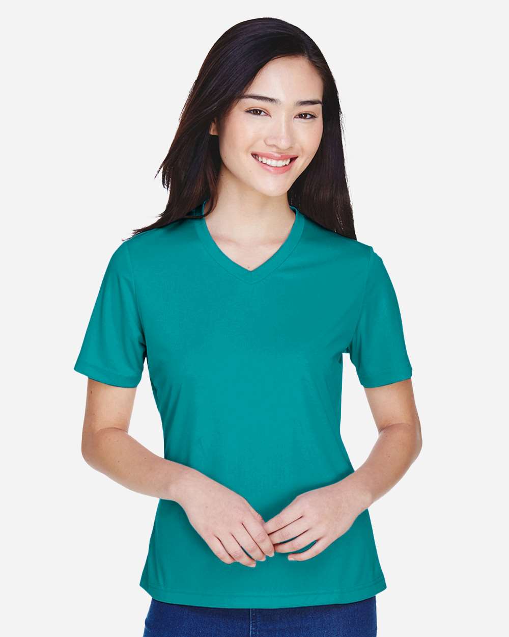 Women's Moisture-Wicking T-Shirt — Clear Teal