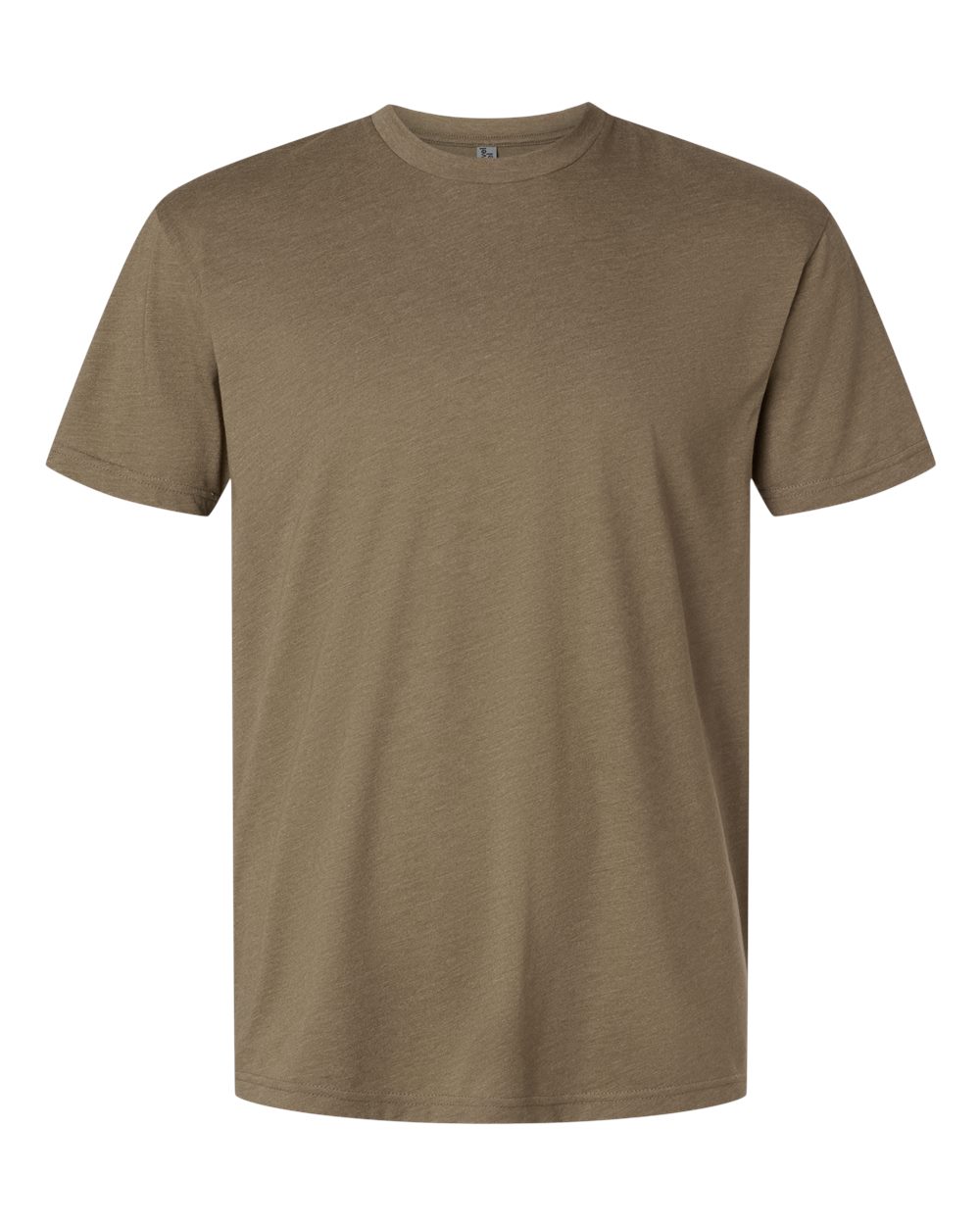 Unisex Cotton Blend Tee — Heather Coyote Brown