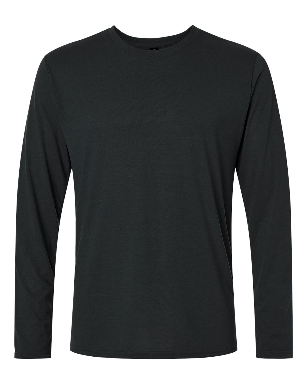 Unisex Soft-Touch Moisture-Wicking Long Sleeve T-Shirt — Black