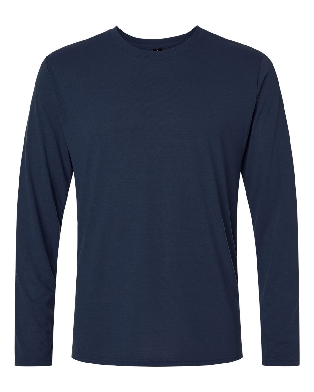 Unisex Soft-Touch Moisture-Wicking Long Sleeve T-Shirt — Navy