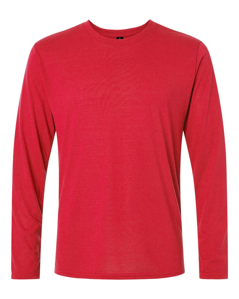 Unisex Soft-Touch Moisture-Wicking Long Sleeve T-Shirt — Red