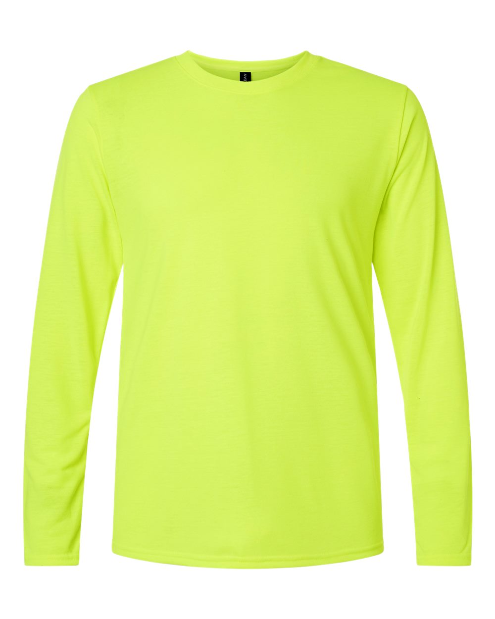 Unisex Soft-Touch Moisture-Wicking Long Sleeve T-Shirt — Safety Green