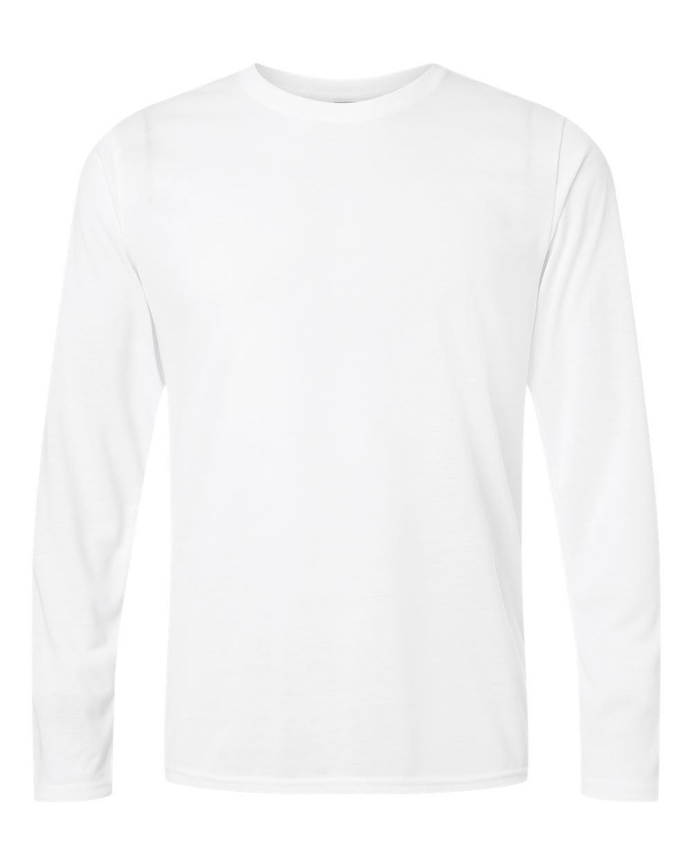 Unisex Soft-Touch Moisture-Wicking Long Sleeve T-Shirt — White
