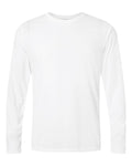 Unisex Soft-Touch Moisture-Wicking Long Sleeve T-Shirt — White