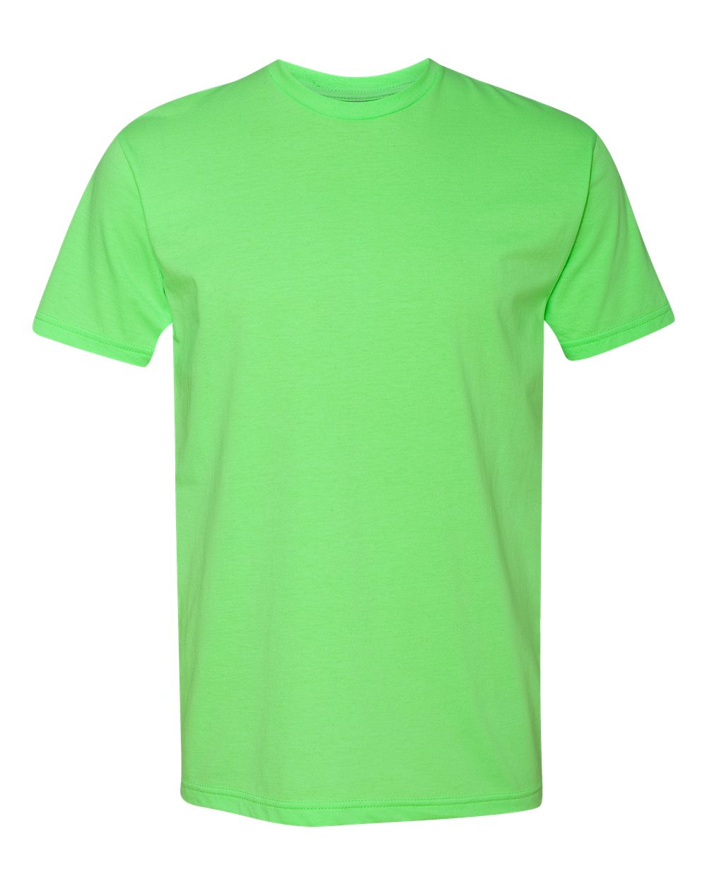 Unisex Cotton Blend Tee — Neon Heather Green