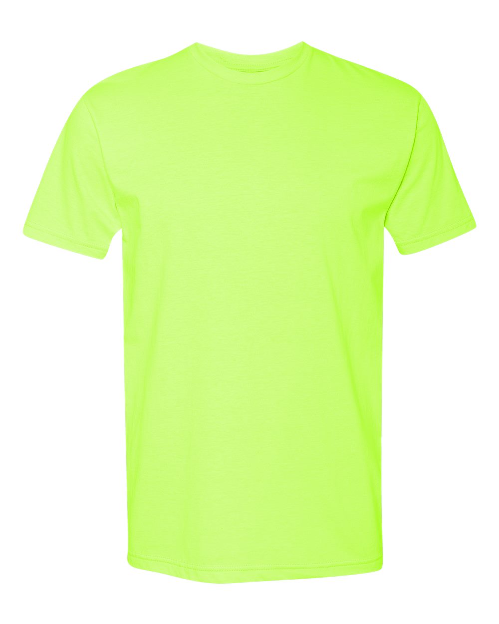 Unisex Cotton Blend Tee — Neon Yellow