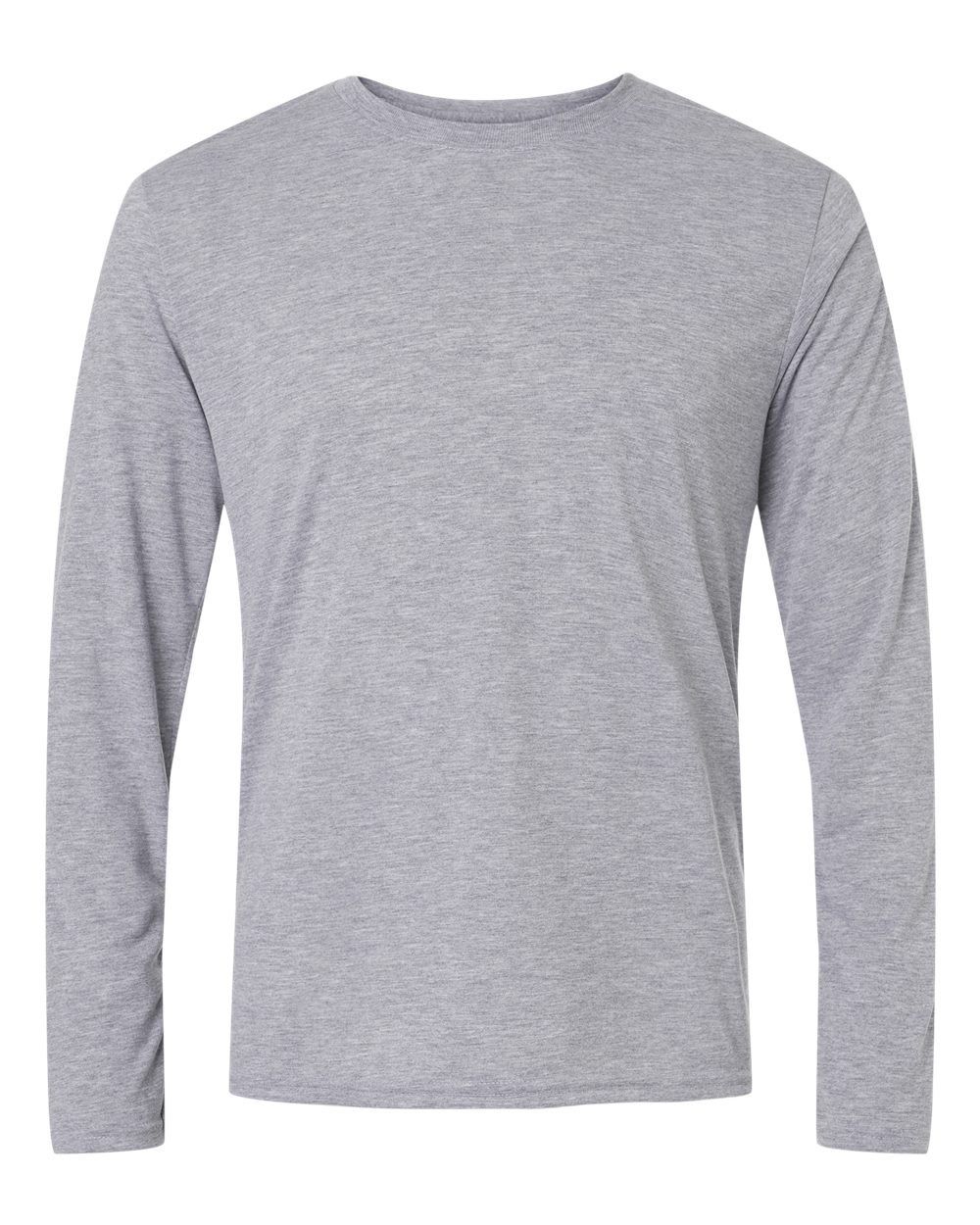 Unisex Soft-Touch Moisture-Wicking Long Sleeve T-Shirt — Sport Grey