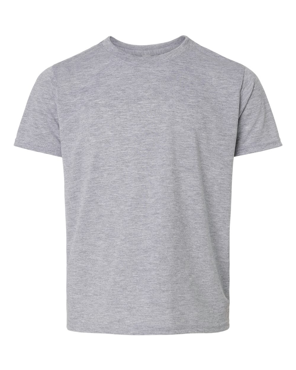 Youth Soft-Touch Moisture-Wicking T-Shirt — Sport Grey