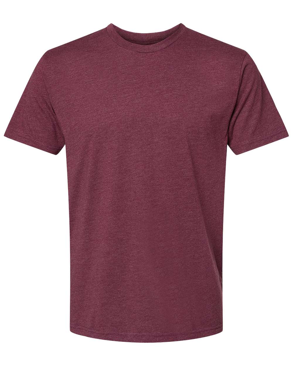 Unisex Cotton Blend Tee — Heather Maroon