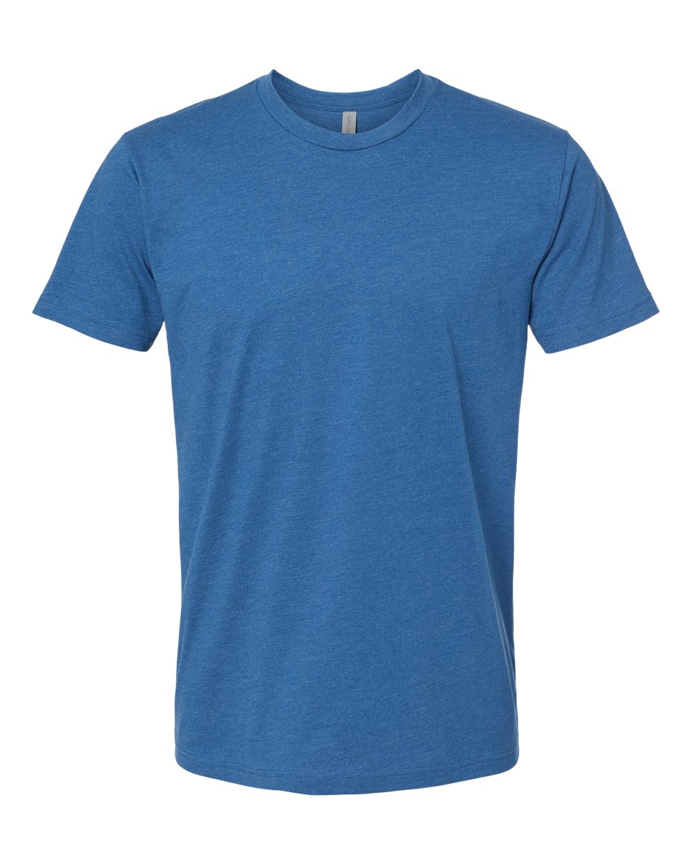 Unisex Cotton Blend Tee — Heather Cool Blue